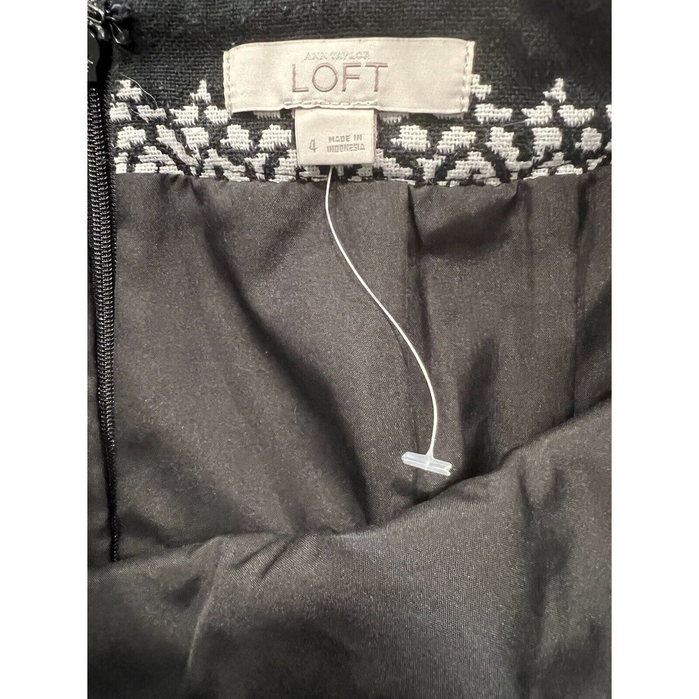 Ann Taylor LOFT womens pencil skirt sz 4 southwest tweed career faux wrap mini - Picture 8 of 9
